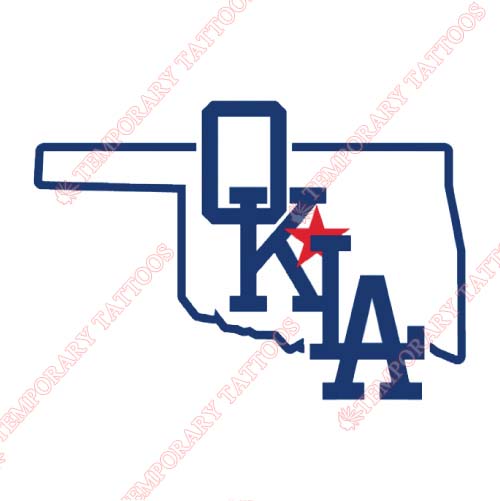 Oklahoma City Dodgers Customize Temporary Tattoos Stickers NO.8197